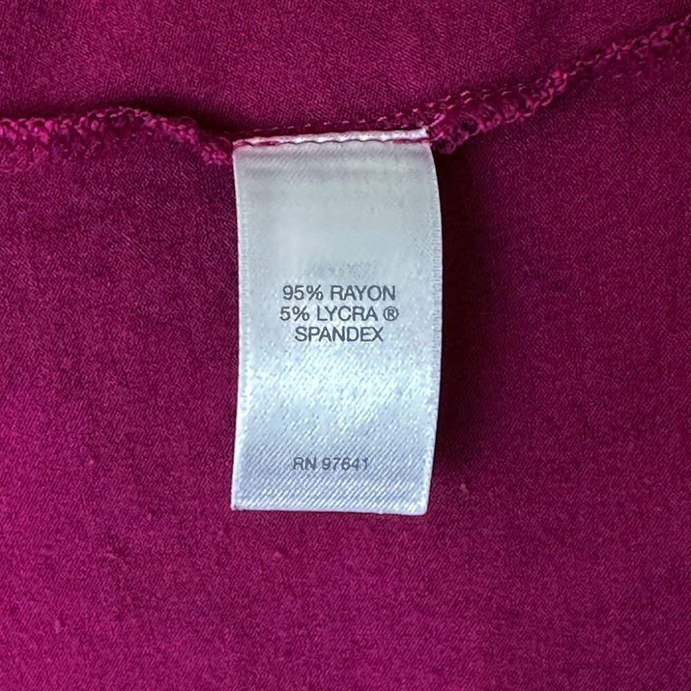 J Jill Wearever Collection Magenta Tunic Top, Sz S - Picture 3 of 3
